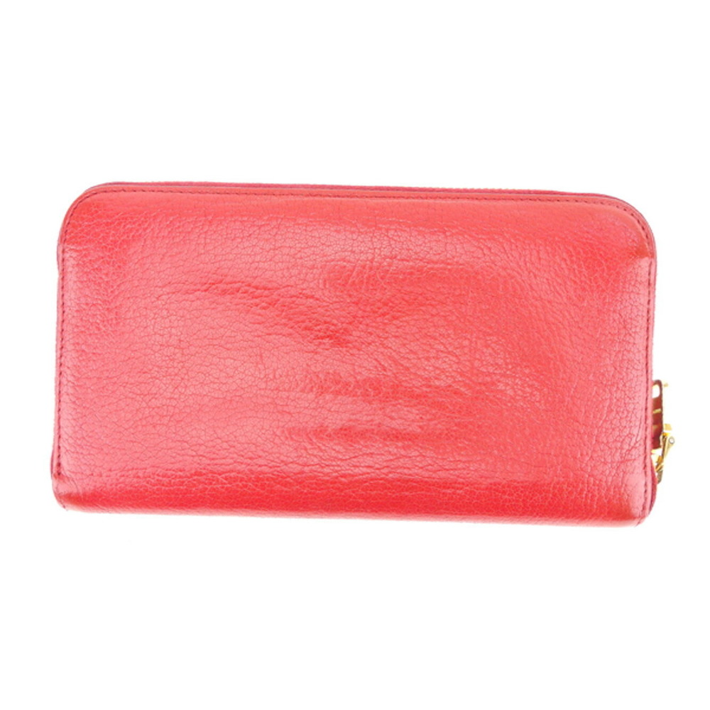 Miu Miu Long Red Wallet Motif Ribbon Leather - image 2